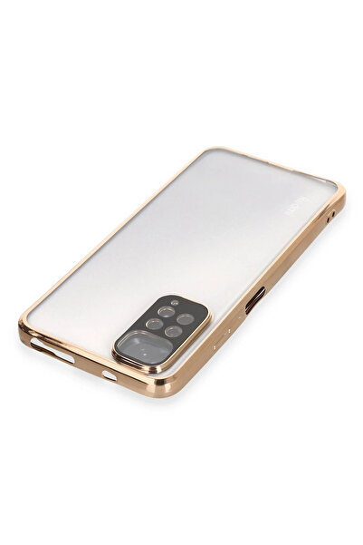 Epilons حافظة ريدمي نوت 11 من السيليكون مع عدسة - ذهبي