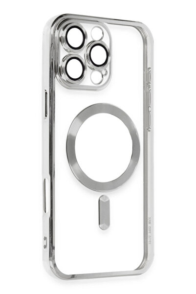 Epilons غطاء حماية مغناطيسي لهاتف آيفون 16 - فضي