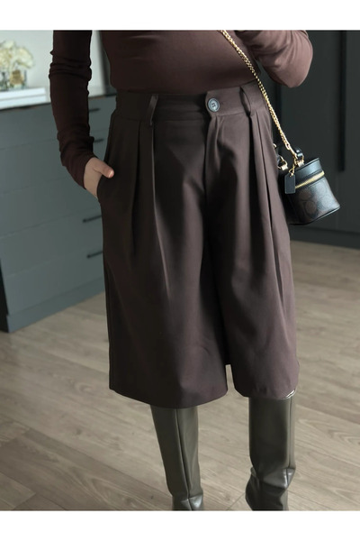 My Blog Brown Bermuda Shorts - 40589