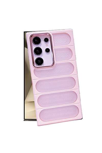 eco port غطاء حماية سامسونج جالاكسي S24 الترا من السيليكون اير ماكس - وردي