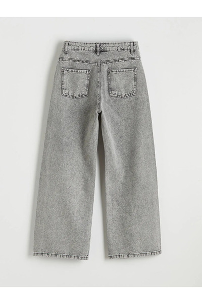 LC Waikiki Pantaloni de blugi pentru fete LCW Kids Mixed Wideleg Stoned