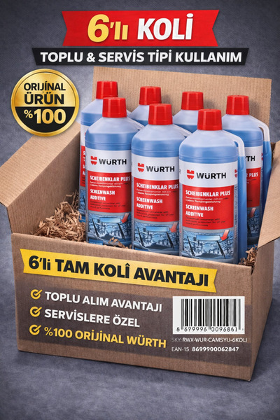 Würth CAM SUYU – 6’LI KOLİ (BİDON)