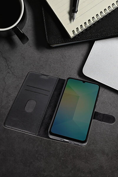 Epilons حافظة جالاكسي A16 5G حافظة S بغطاء - أسود