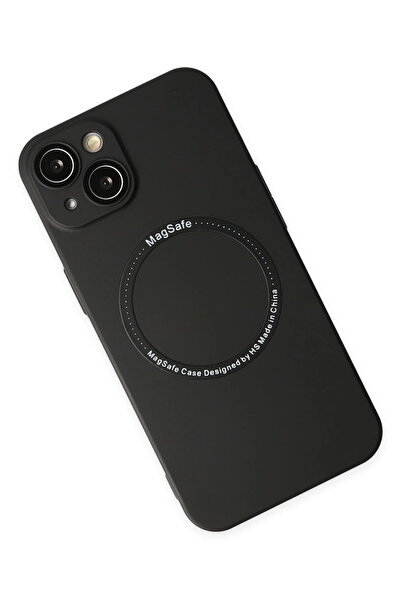 Epilons حافظة آيفون 14 ماجنيتيكسيف لينس سيليكون - أسود