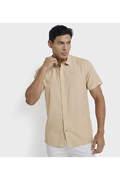 Ben Sherman BenSherman Brown Solid Men Casual Shirts