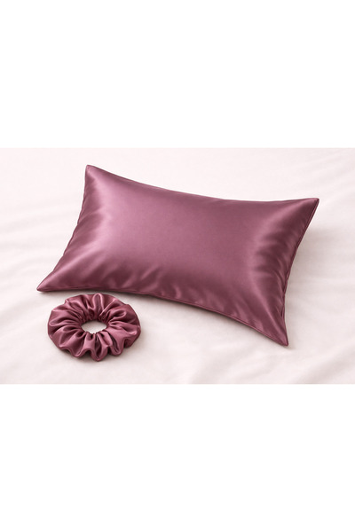 meriyhome İpek saten 50/70 yastık kılıfı + 1adet saç tokası
