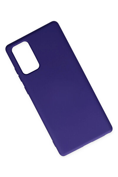 Epilons حافظة جالاكسي نوت 20 نانو من الداخل مخملية من السيليكون - بنفسجي