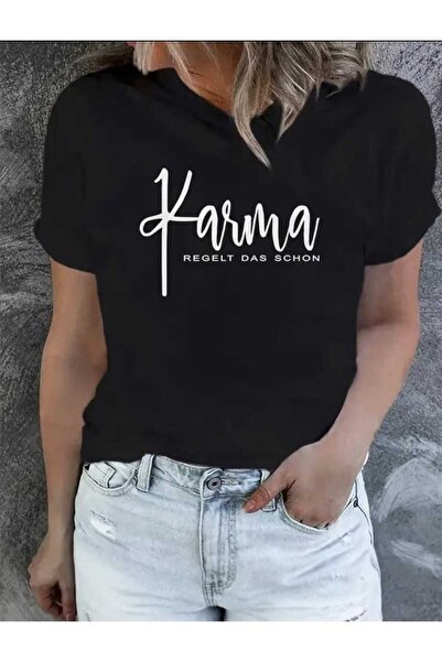 DİVİN Patterned Women's T-Shirt, Casual Graphic T-Shirt