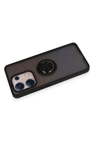 Epilons Redmi Note 13 4g Case Montreal Ringed Silicone Cover - Black