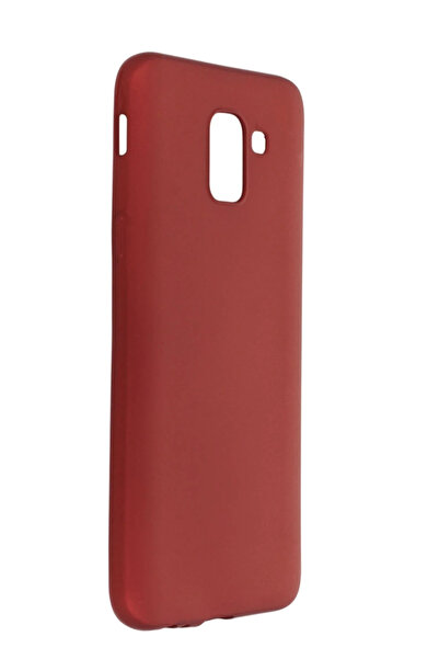 Najmaddin جراب Newface لهاتف سامسونج جالاكسي J6 أول سيليكون - أحمر كلاريت