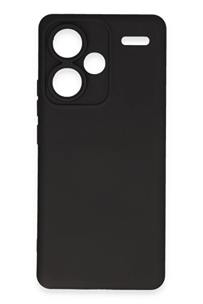 Epilons حافظة ريدمي نوت 13 من السيليكون المخملي الداخلي - أسود