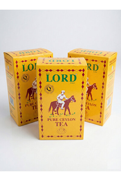 My BİG LORD brand LORD Pure Ceylon Tea Siyah Çay 3’lü Paket (3 Adet) [NET: 50...