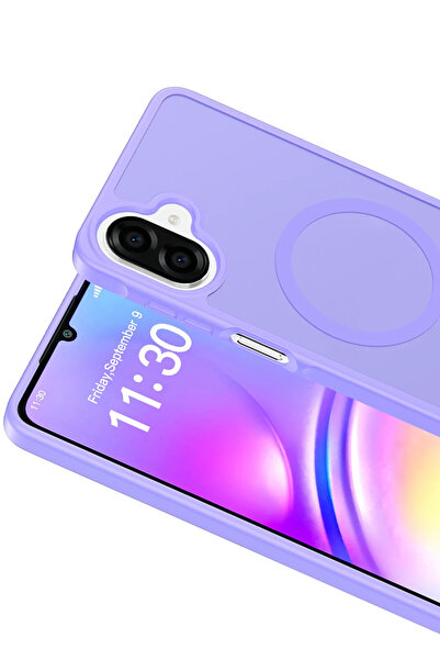 Najmaddin غطاء جوكو سامسونج جالاكسي A07 4G جوتا ماج سيف - أرجواني