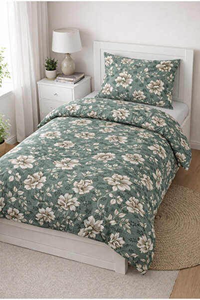 MORRİVAL Single Duvet Cover Set, Quilt Cover + Pillowcase 155X215 Zippered