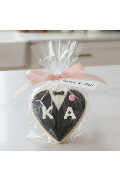 LUANA ANETA 50 adet şeker hamurlu kurabiye Nikah Düğün Kına Tüm Özel Günler için