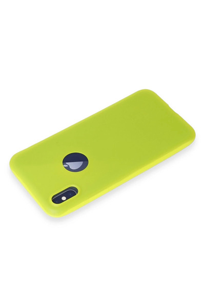 Epilons جراب آيفون X أول سيليكون - أصفر ساطع