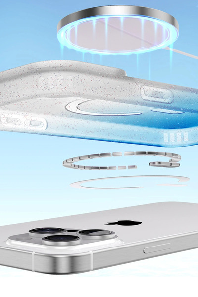 Epilons غطاء آيفون 12 بوميل شايني ماج سيف - ذهبي