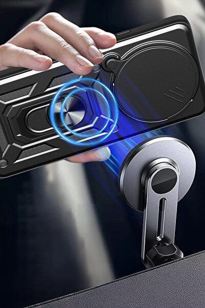 Epilons حافظة ريدمي نوت 14 من السيليكون مع حلقة عدسة بارس - أزرق داكن