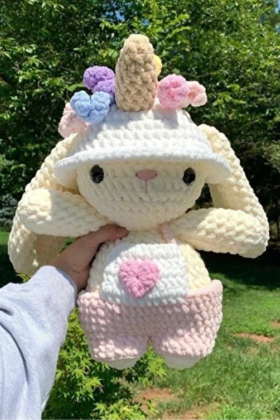 bengovil dekoratif Örgü Amigurumi bebek tavşan