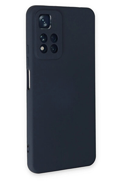 Epilons حافظة ريدمي نوت 11 5G من السيليكون المخملي الداخلي - أزرق داكن