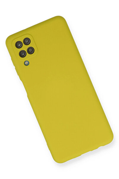 Epilons حافظة جالاكسي A12 نانو من الداخل مخمل سيليكون - أصفر