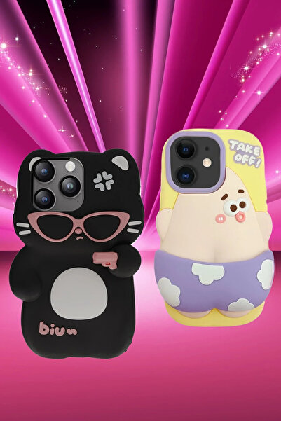 Najmaddin غطاء حماية من السيليكون لهاتف آيفون 15 برو من نيو فيس - نمط 10