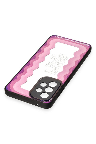 Najmaddin نيوفايس حافظة سامسونج جالاكسي A53 5G غطاء مرآة منقوش - مرآة - 11