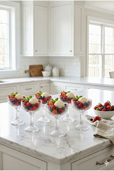 Maloria Ayaklı Büyük Cam Sunumluk | 1 Adet - 220cc