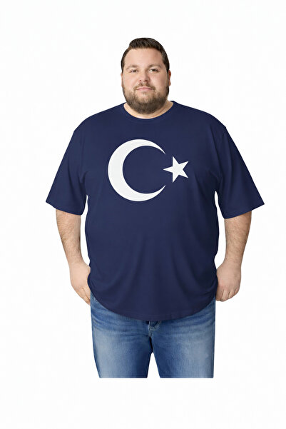 sngl Men's Large Size Short Sleeve Moon Star T-Shirt 3XL 4XL 5XL 6XL 7XL 8XL 9XL