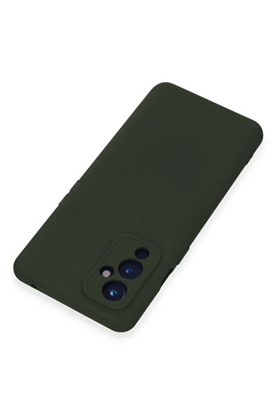 Najmaddin حافظة نيو فايس ون بلس 9 من السيليكون المخملي النانو - أخضر داكن