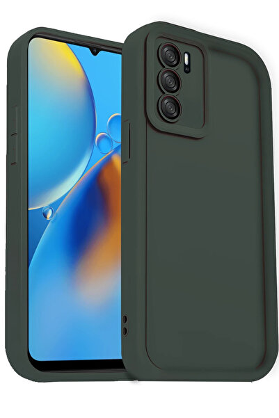 Epilons حافظة A16 فييرا سيليكون - أخضر داكن