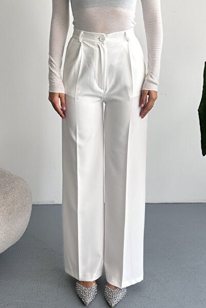 moda armanc Women's Palazzo Trousers Oversize Original Cut - High Waist Wide ...