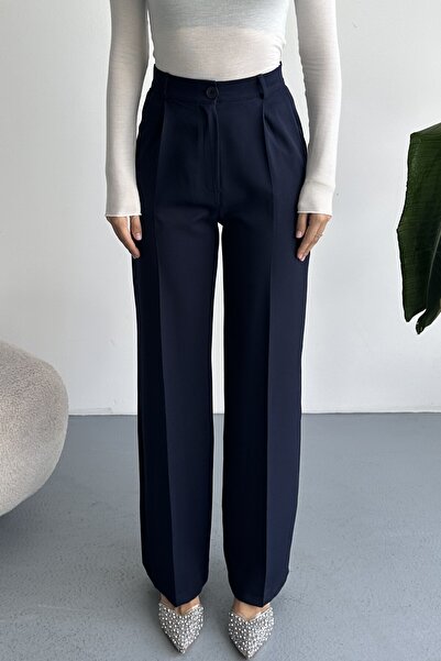 moda armanc Women's Palazzo Trousers Oversize Original Cut - High Waist Wide ...