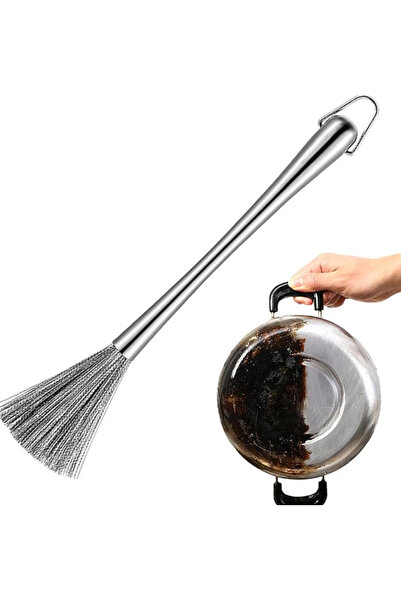 mucit home Paslanmaz Çelik Yeni Nesil Tel Kıl Tencere Tava Fırın Temizleme Bu...