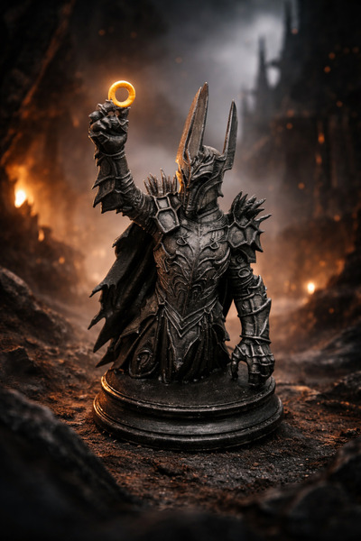 3D Sauron | Yüzüklerin Efendisi | Lotr Figür/Büst 12 cm