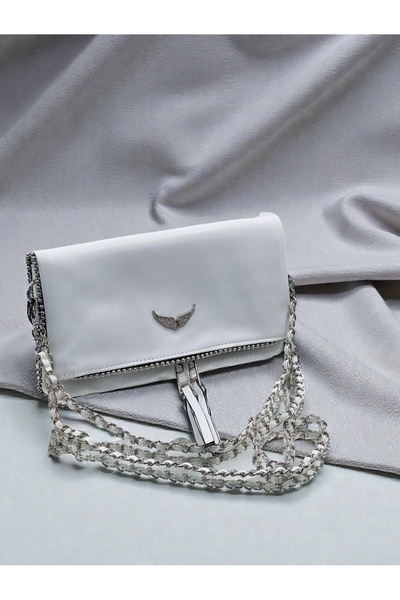 ÇANTA White Leather Hand and Shoulder Bag