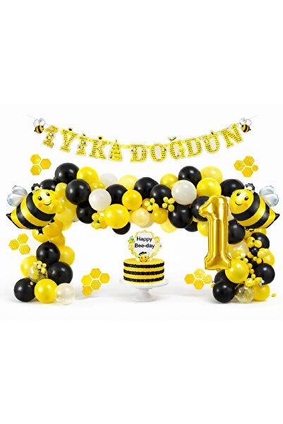 BKMC PARTY مجموعة زينة لحفلات أعياد الميلاد بتصميم بالونات من Arı Concept مع ...