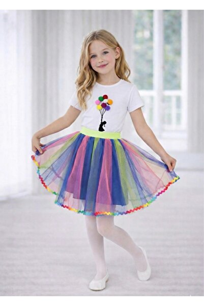 NACAR STORE Girl's April 23, October 29, May 19 Show Outfit Patterned T-Shirt...