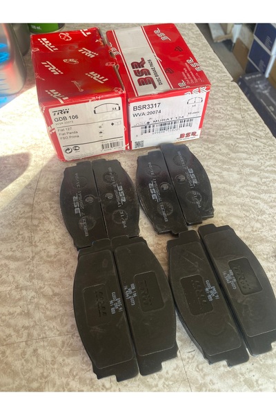 TRW OTOONBİRLİ MURAT 124 ÖN BALATA TAKIM+ARKA BALATA TAKIM(DİSKLİ FREN)