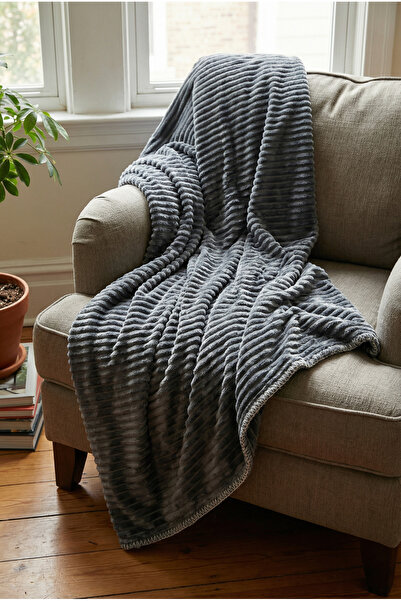 Daisy Çift Kişilik Soft Peluş Battaniye Yatak Örtüsü Sıcak Tutan Yumuşak 200x220