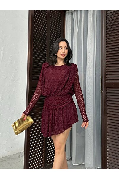 ASEDE Imported Lace Design Lined Laced Dress