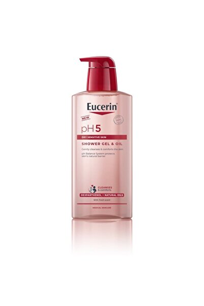 Eucerin pH5 Gel & Ulei de dus delicat pentru piele sensibila si uscata, 400 ml