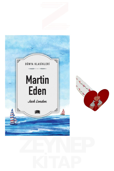 Ema Kitap Martin Eden - Jack London (Dünya Klasikleri) Kalp Ayraç Hediye