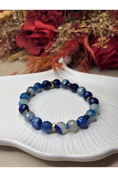 Moonstone Accessories سوار العين الشريرة |   العقيق الأزرق المدغشقري والهيمات...