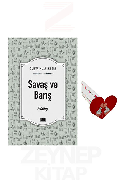 Ema Kitap Savaş ve Barış - Tolstoy (Dünya Klasikleri) Kalp Ayraç Hediye