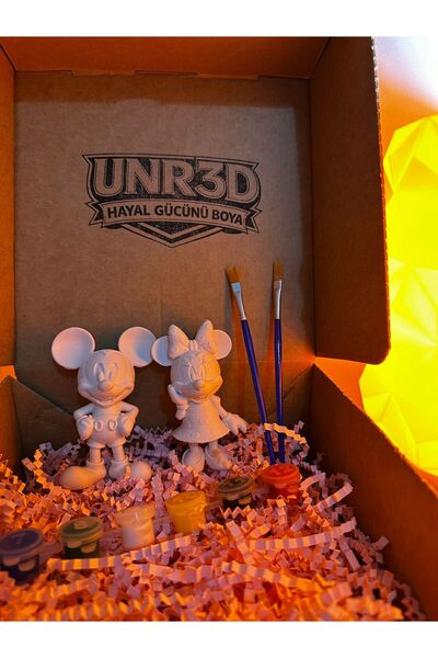 3DDream MİCKEY MOUSE AND MİNNİE MOUSE BOYAMA SETİ