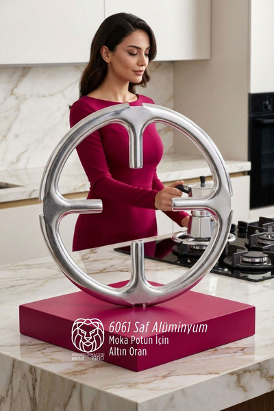 Transformacion Emily Rosewood Series Pure Aluminum Moka Pot and Coffee Pot St...