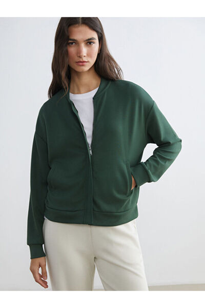 LC Waikiki Rmz Gi̇yi̇m Farkiyla College Roba Collar Loose Fit Women's Zipper ...