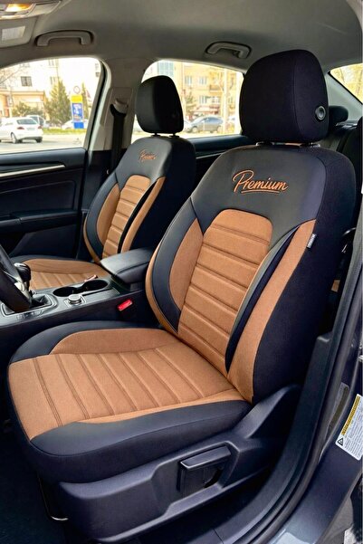 Esin Nove Fiat Uno Compatible Luxury Linen Fabric Tan