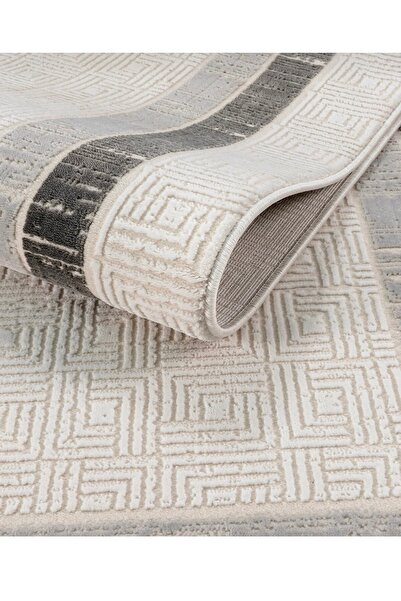 Elvey Home 7101 Krem Modern Desen Doğal Taban Koridor Mutfak Çocuk Oturma Oda...